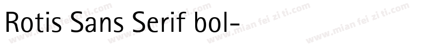 Rotis Sans Serif bol字体转换